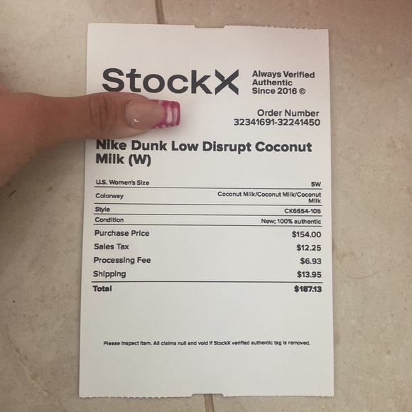 nike dunks low disrupt coconut milk size 5 real - Picture 7 of 8